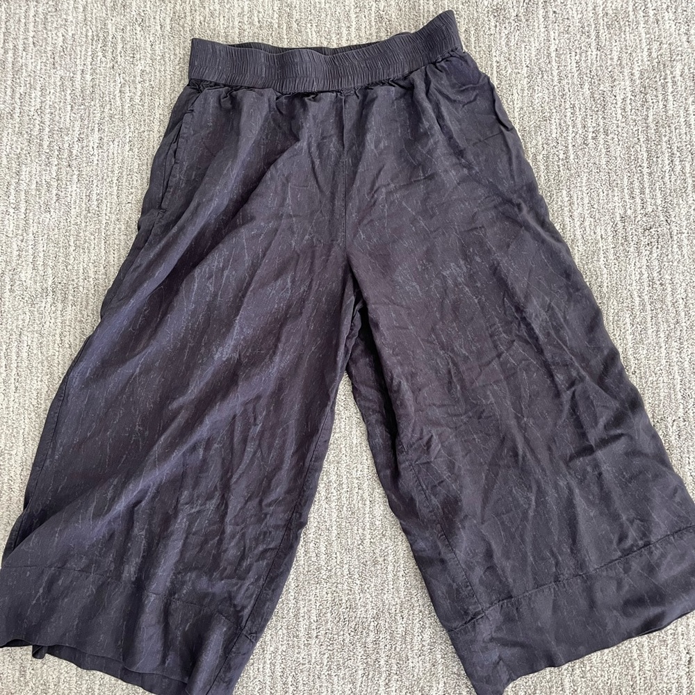Anthropologie Saturday Sunday Wide Leg Cotton crop pant